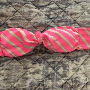 Victoria’s Secret neon pink/gold bandeau!